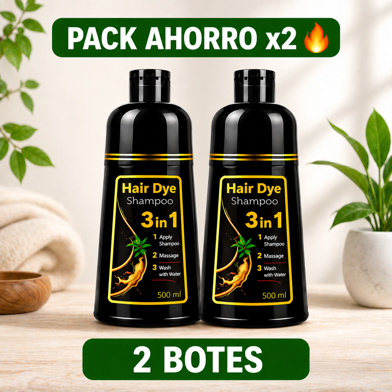 Champú Anticanas x2